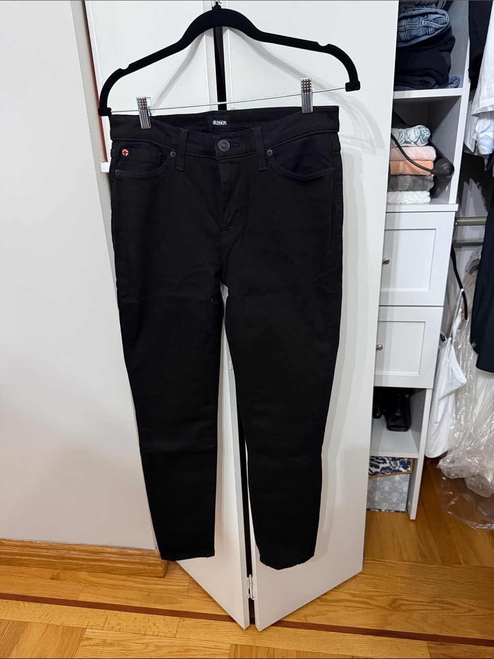 Hudson Jeans Women’s Black Skinny Mi-Rise Jeans